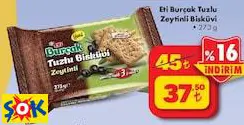 ETİ BURÇAK TUZLU ZEYTİNLİ BİSKÜVİ 273 G ETİ BURÇAK TUZLU ZEYTİNLİ BİSKÜVİ 273 G